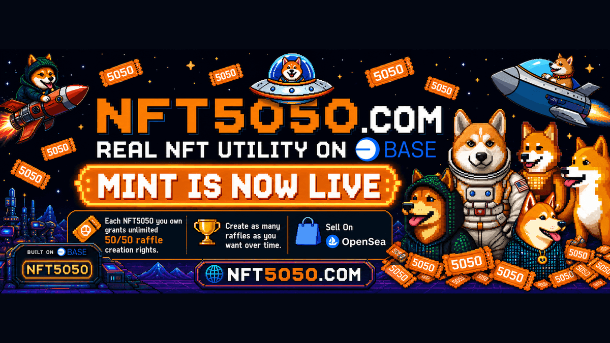 Base Raffle features — Chainlink VRF, 50/50 ETH payouts, smart contract settlement on Base