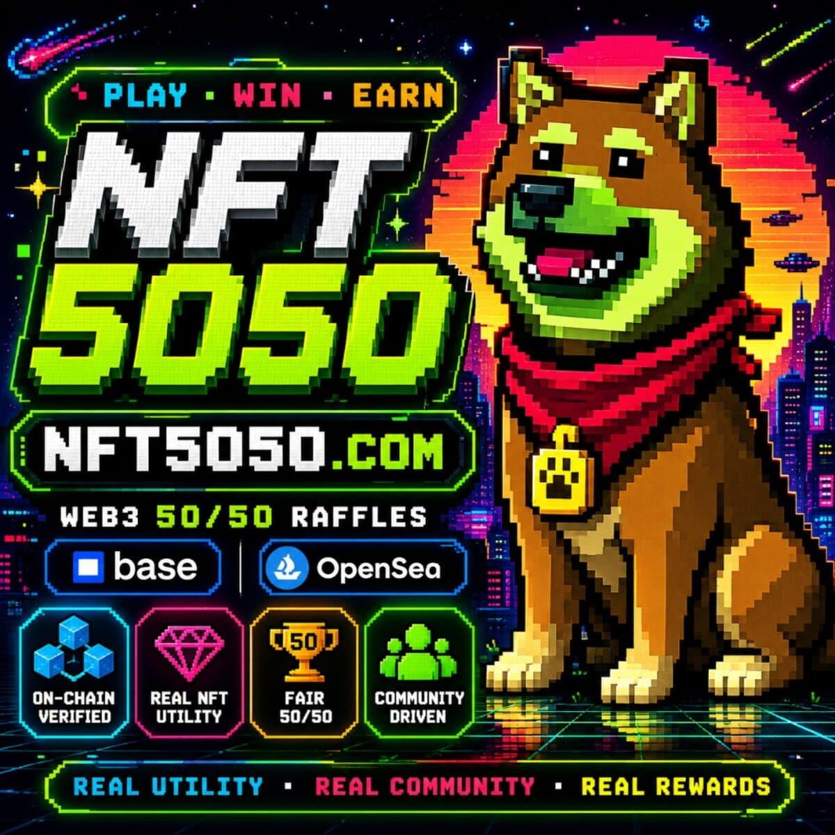 ETH NFT Raffle features - on-chain verified fair transparent instant ETH payouts